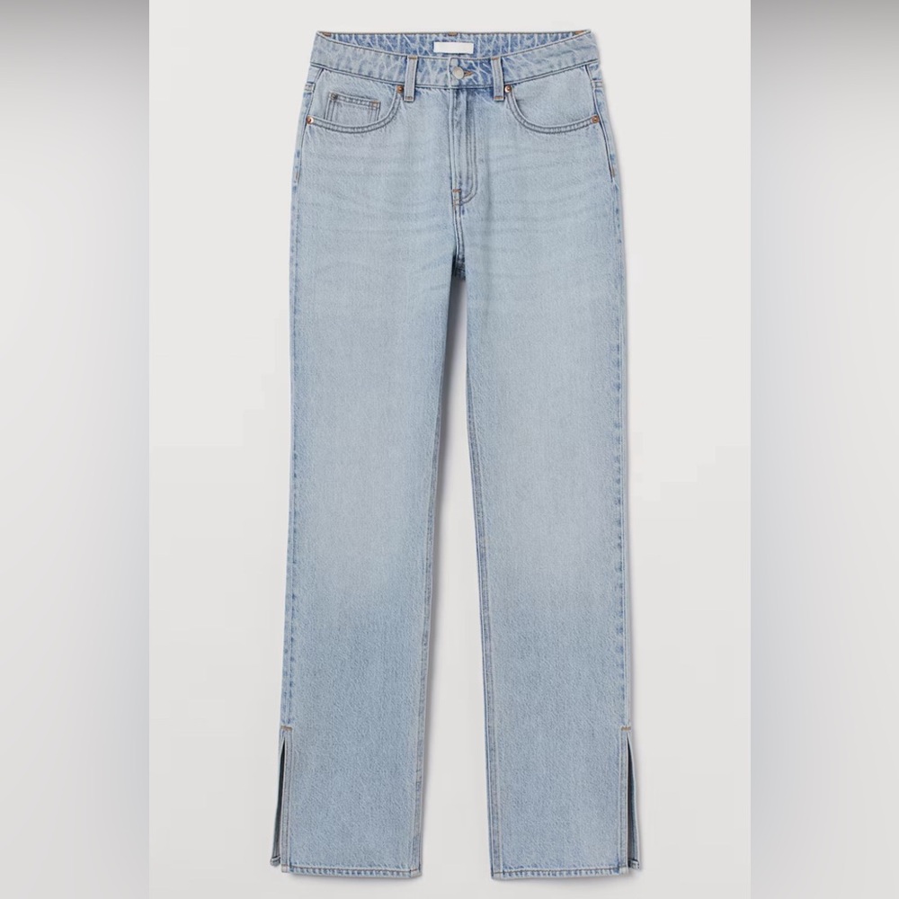 H&M Light wash 90's Straight Jeans Womens Size 12